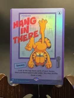 Hang In There - Ponder Secret Lair Drop MTG Foil Near Mint - Image 1