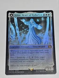 Venat, Heart of Hydaelyn | NM | Traditional Foil | FIN | R 0039 | MTG - Image 1