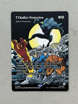 T'Challa's Protection Borderless Mythic Regular 0051 MTG Marvel Super Heroes NM - Image 1