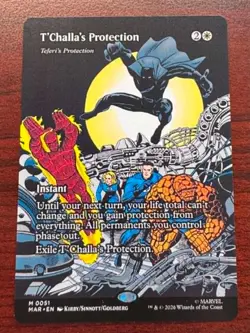 T'Challa's Protection Borderless Mythic Regular 0051 MTG Marvel Super Heroes NM - Image 1
