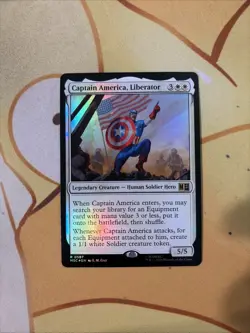 Captain America, Liberator Commander: Marvel Super Heroes Foil - Image 1