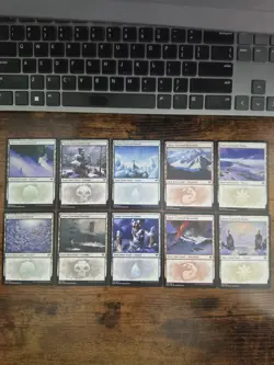 MTG ⭐Kaldheim SNOW Basic Land Set ⭐NM+/MINT ⭐All 10x Lands: 1x of each art Magic - Image 1