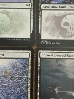 MTG ⭐Kaldheim SNOW Basic Land Set ⭐NM+/MINT ⭐All 10x Lands: 1x of each art Magic - Image 3