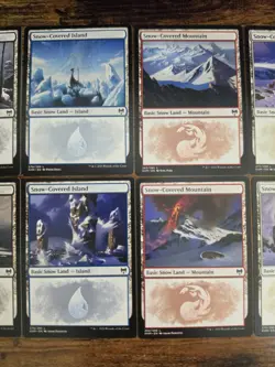 MTG ⭐Kaldheim SNOW Basic Land Set ⭐NM+/MINT ⭐All 10x Lands: 1x of each art Magic - Image 4