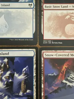 MTG ⭐Kaldheim SNOW Basic Land Set ⭐NM+/MINT ⭐All 10x Lands: 1x of each art Magic - Image 5