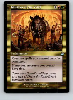 Magic the Gathering Rhythm of the Wild (Retro Frame) Ravnica Remastered MTG - Image 1