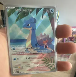 Pokemon TCG Misty's Lapras 194/182 SV10 Destined Rivals IR Holo Full Art - Image 1