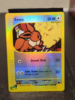 Eevee Reverse Holo 54/144 Skyridge Pokemon TCG Htf Vtg Collect Tcg Card Reverse - Image 1