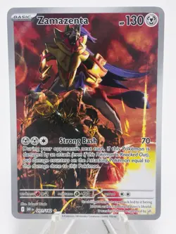 Pokemon TCG Zamazenta Holo Card 201/182 Sv10: Destined Rivals - Image 1