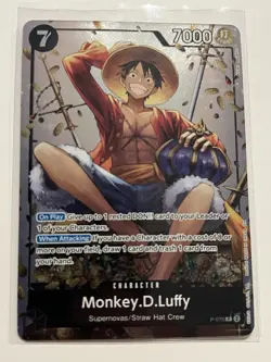 P-075 Monkey.D.Luffy Promo Card TS-02 Tin Set 02 ENGLISH - Image 1