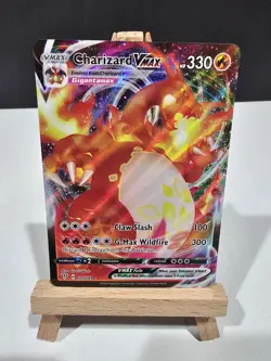 🔥🔥 Pokemon TCG: Charizard VMAX Darkness Ablaze Holo Ultra Rare Card 020/189 - Image 2