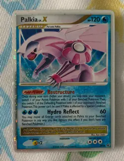 AUTHENTIC 2008 Pokemon Card Palkia LV.X (Diamond & Pearl Black Star Promo 18) - Image 1