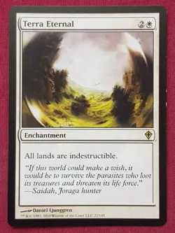 Magic The Gathering WORLDWAKE TERRA ETERNAL white card MTG - Image 1