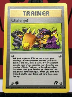Challenge! 74/82 Team Rocket 1st edition Non Holo Uncommon WOTC Pokemon Card - Image 3