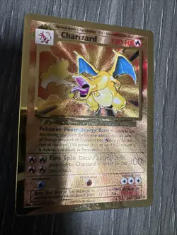 Pokemon Celebrations Charizard Gold Metal Card #4/102 Promo 25th Anniversary - Image 2