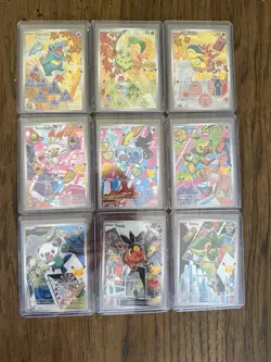 Pokemon TCG Series 2 First Partner Illustration Complete Set 9 cards - Image 1