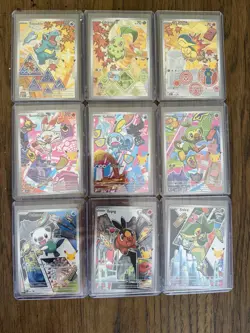 Pokemon TCG Series 2 First Partner Illustration Complete Set 9 cards - Image 2