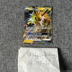 Pokemon TCG Jolteon GX SM173 SM Holo Promo Card NM Raw Ungraded - Image 1