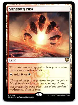 Sundown Pass 264 Rare Secrets of Strixhaven Magic: The Gathering Near Mint - Image 1