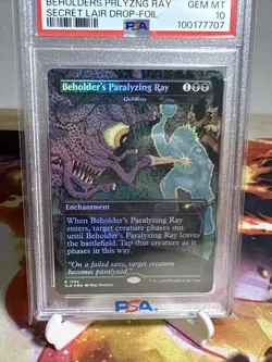 Beholder's Paralyzing Ray Foil MTG Secret Lair - PSA 10 Gem Mint - Image 2