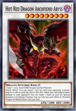 Hot Red Dragon Archfiend Abyss MGED-EN068 1st ED NM Yu-Gi-Oh! - Image 1