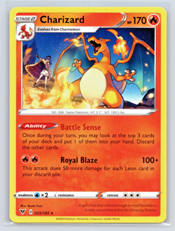Charizard 025/185 - Vivid Voltage - Near Mint NM Rare Pokemon Card - Image 1