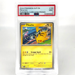 PSA 9 Pokemon Card Pikachu 190 SVP Gym Promo 2024 English Karte [9] - Image 1