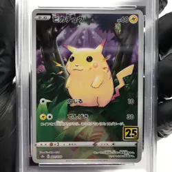 PSA 9 Pokemon Card Pikachu 001/028 25th E S8a Japanese Karte [9] - Image 3