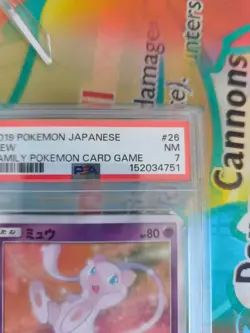 Pokemon Karte Card mew Family Pokemon Card Game Sun Moon japanese PSA 7 - Image 4