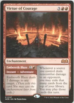 Virtue of Courage M Wilds of Eldraine 157 NM - Image 1
