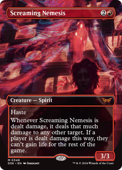 x1 Screaming Nemesis DSK Duskmourn MTG 348 MYTHIC BORDERLESS M/NM 1x - Image 1