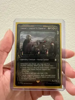 Caesar Legion's Emperor (Showcase) (Surge Foil) - Fallout MTG SUPER RARE - Image 1