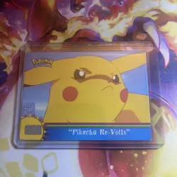 Pokemon Topps Orange Islands Pikachu Re-Volts #OR3 Non-Holo Blue Logo NM - Image 1