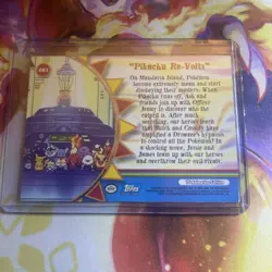 Pokemon Topps Orange Islands Pikachu Re-Volts #OR3 Non-Holo Blue Logo NM - Image 2