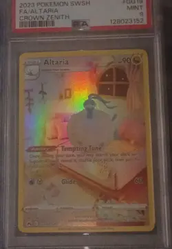 PSA 9: 2023 POKEMON SWORD AND SHIELD CROWN ZENITH GG19 FULL ART/ALTARIA - Image 1