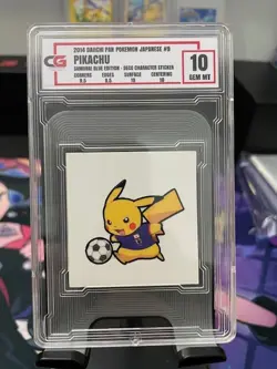 【CG 10】Pokemon Daiichi Pan Sticker Samurai Blue Pikachu 2014 Japanese - Image 1