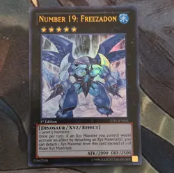 Yu-Gi-Oh! Number 19: Freezadon Ultra Rare Foil 1st Ed ZTIN-EN003 EN - Image 1