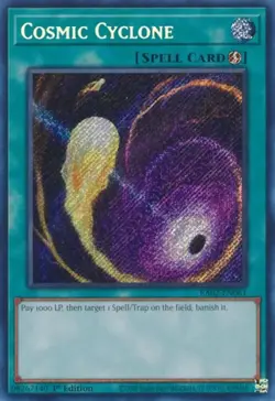 x3 Cosmic Cyclone - RA02-EN061 - Secret Rare - 1st Edition Yu-Gi-Oh! M/NM - Image 1