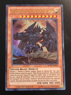 Yugioh Obelisk the Tormentor - MVP1-ENSV5 - Limited Ultra Rare - NM - Image 1