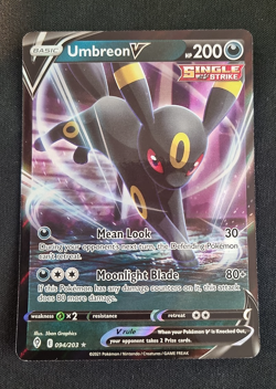 Pokemon TCG Umbreon V Evolving Skies 094/203 Holo Ultra Rare NM/VLP - Image 1
