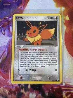 Eevee 55/115 EX Unseen Forces Pokemon Card - LP - Image 1