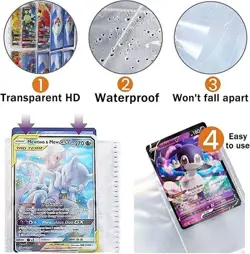 400 Pokemon Trading Card Binder Album Book Game Cards Collectors Holder Case UK - Image 4