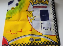 Pokemon 1999 Trading Card Game Play Mat + Version 3 Rule Book Pikachu Base WOTC - Image 3