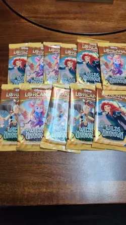 11x Disney Lorcana TCG Wilds Unknown Booster Pack 12 Cards Factory Sealed LOT - Image 1