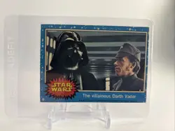 Topps 1977 Star Wars Series 1 #7 The Villainous Darth Vader Rookie Card - Image 1