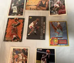(8) Different MICHAEL JORDAN Basketball Card Lot Chicago Bulls - Image 3