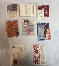 (8) Different MICHAEL JORDAN Basketball Card Lot Chicago Bulls - Image 5