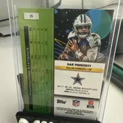 2025 Topps Chrome Cosmic - Dak Prescott White Hole SP - Dallas Cowboys CB1 - Image 2