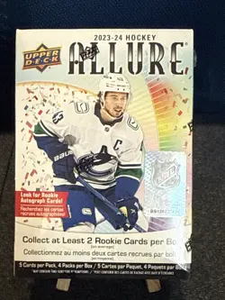 2023-24 Upper Deck Allure NHL Hockey Factory Sealed Blaster Box 20 Cards Per Box - Image 1