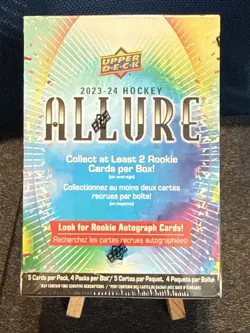 2023-24 Upper Deck Allure NHL Hockey Factory Sealed Blaster Box 20 Cards Per Box - Image 2